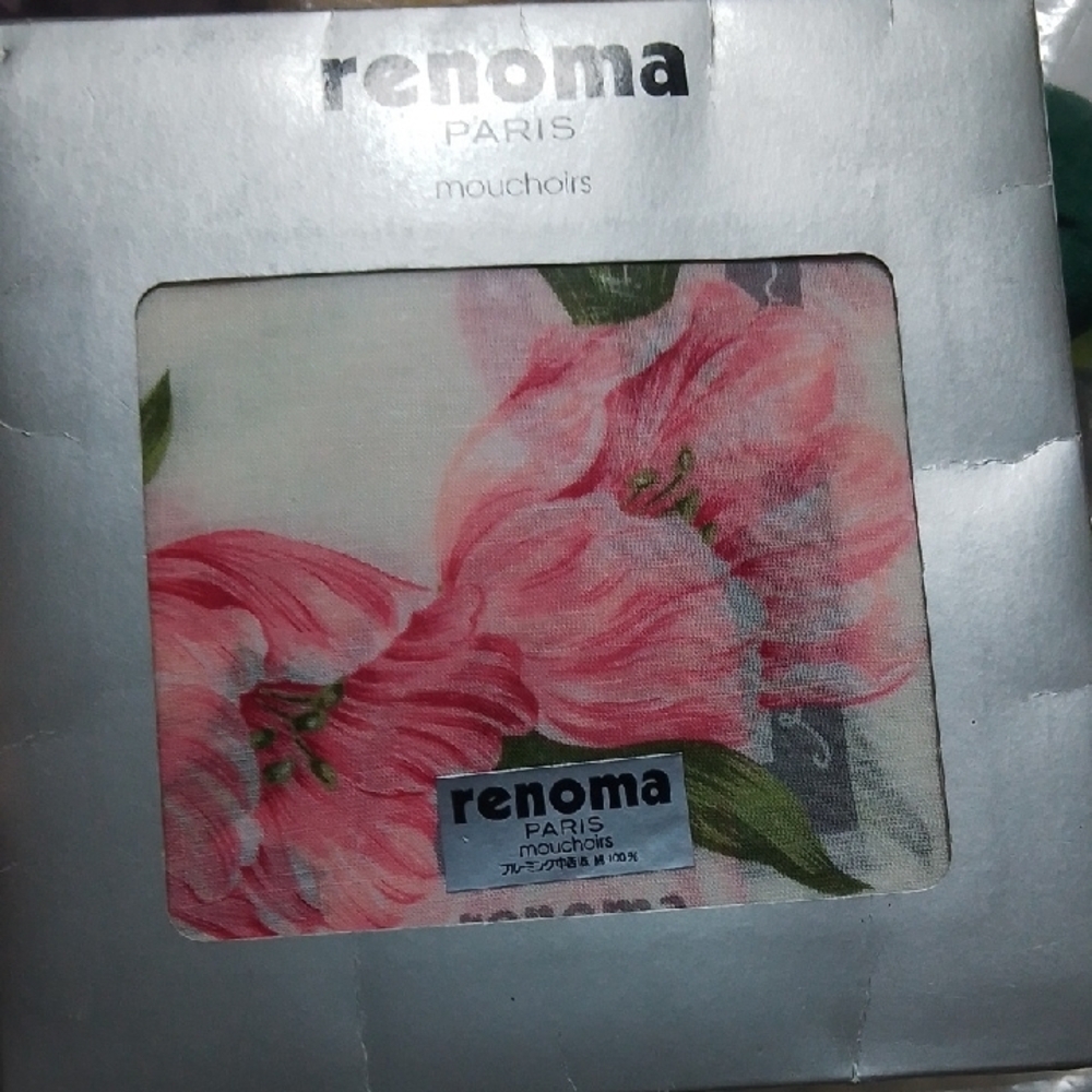 Renoma Paris Floral Handkerchief